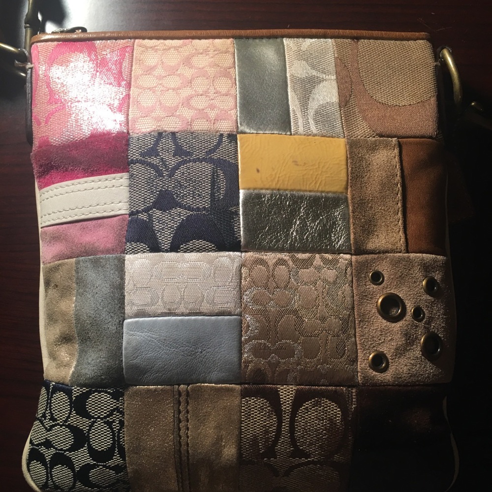 Authentic patchwork Coach bag